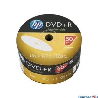 Pyta HP DVD+R 4.7GB 16x (50szt) SPINDEL, bulk WHITE INKJET PRINTABLE DRE00070WIP