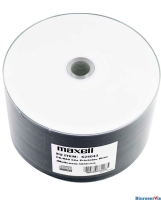 Pyta MAXELL CD-R 700MB 52X (50szt) SZPINDEL WHITE INKJET PRINTABLE do nadruku 624043.00