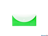 Koperta DL dwie kieszenie zielona FOCUS 0410-0089-04 PANTA PLAST