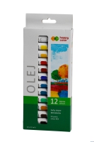Farba olejna, zestaw 12 kolorw x 12 ml, Happy Color HA 7310 0012-K12