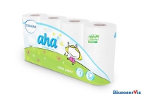 Papier toaletowy AHA SMART (8rolek)biay