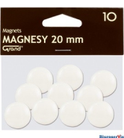 Magnes 20mm GRAND, biay, 10 szt 130-1689