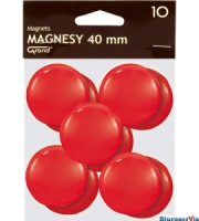 Magnesy 40mm GRAND czerwone (10)^ 130-1701