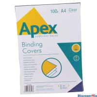 APEX okadki do bindowania PVC (przezroczyste) A4 op. 100szt. 6500001 FELLOWES
