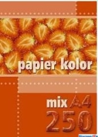 Papier xero A4 160g mix kolorw (250 arkuszy) KRESKA