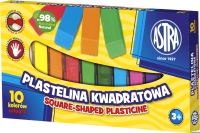 Plastelina Astra kwadratowa 10 kolorw, 303115006