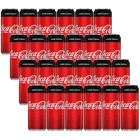 Coca-Cola zero napój gazowany puszka 330 ml x24, col0330