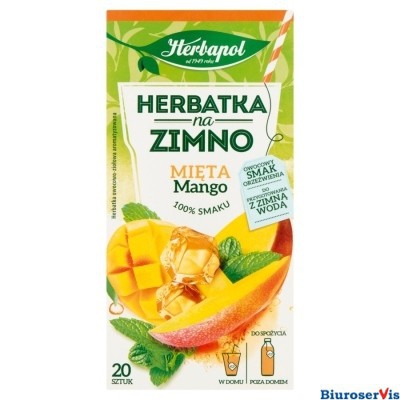 Herbata HERBAPOL na zimno Mięta & Mango (20 saszetek), GH 0037