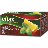 Herbata VITAX Inspirations, 20TB/40g, Melisa&Pomarańcza