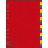 Przekadki DONAU, PP, A4, 230x297mm, 1-31, 31 kart, mix kolorów