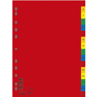 Przekadki DONAU, PP, A4, 230x297mm, A-Z, 16 kart, mix kolorów