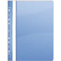 Skoroszyt DONAU, PVC, A4, twardy, 150/160mikr., wpinany, niebieski