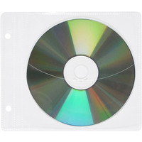 Koperty na płyty CD/DVD OFFICE PRODUCTS, do wpinania, PP, 10szt., transparentny