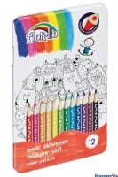 Kredki FIORELLO Super Soft, 12 kolorw, metalowe op. 170-2425