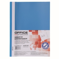 Skoroszyt OFFICE PRODUCTS, 120/180 mi, PP, niebieski