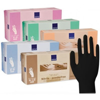 Rękawiczki nitrylowe, 100szt , rozmiar L, mix kolor - rękawice