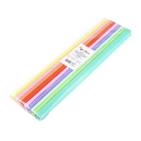 Bibua marszczona GIMBOO Pastel, w rolce, 50x200cm, 10 szt., mix kolorów
