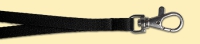 Smycz czarna z karabiczykiem 10mm, model nr3