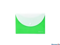 Koperta A5 dwie kieszenie zielona FOCUS 0410-0088-04 PANTA PLAST