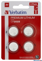 Baterie VERBATIM LITHIUM CR2025 BLISTER 4szt. 49532