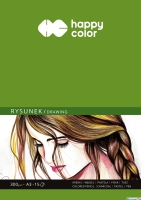 Blok do rysunku ART, 300g, A3, 15 ark, Happy Color HA 3730 3040-A15
