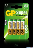 Baterie alkaliczna GP SUPER LR6/AA (4szt) 1,5V GPPCA15AS015