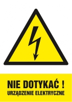 Znak TDC, Nie dotyka! Urzdzenie elektryczne