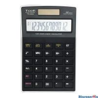 Kalkulator TOOR TR-2464C, 12 pozycyjny, funkcja sprawdzania 120-1476