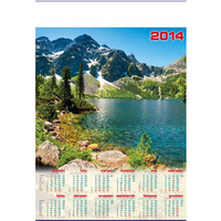 Kalendarz Plakatowy B1, P07 - JEZIORO 67x98 cm (10) TELEGRAPH