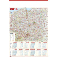 Kalendarz Plakatowy B1, P22 - MAPA 67x98 cm (10) TELEGRAPH