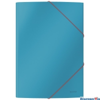 Teczka kartonowa z gumk Leitz Cosy, A4, niebieska 30020061