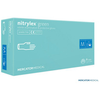 Rękawice nitrylowe XL 100szt kolor miętowy bezpudrowe MERCATOR MEDICAL 8%VAT