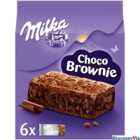 Ciastka MILKA Choco Brownie z czekolad i kawakami czekolady mlecznej 6 szt
