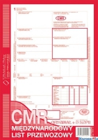 800-3N CMR A4 78kartek 1+5 numerowany midzynarodowy list przewozowy M&P