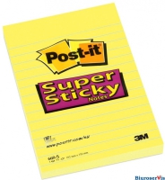 Bloczek samoprzylepny POST-IT Super Sticky (660-S), 102x152mm, 1x75 kart., żółty