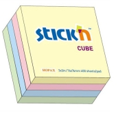 Notes samoprzylepny 76mmX76mm mix 4 kolory pastelowe 400 kartek STICKN