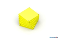 Bloczek samoprzylepne OXFORD spot notes 75x75 mm, (6) 80 kartek, żółty OX