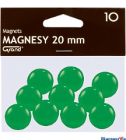 Magnesy 20mm GRAND zielone 10 szt 130-1692