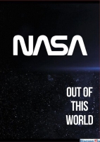 Zeszyt A5 60k kratka laminowany NASA