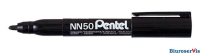 Marker permanentny NN50 czarny okrga kocwka PENTEL