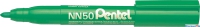 Marker permanentny NN50 zielony okrga kocwka PENTEL