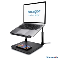 Podstawka Kensington SmartFit pod laptopa z bezprzewodową podkładką do ładowania telefonu, czarna K52784WW