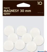 Magnes 30mm GRAND, biały, 10 szt 130-1693