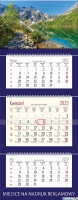 Kalendarz Trójdzielny z główką (T01) TATRY - granat 2023 TELEGRAPH