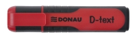 Zakreślacz DONAU D-Text, 1-5mm (linia), eurozawieszka, czerwony