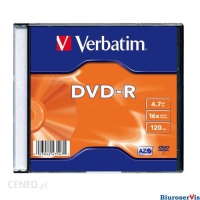 Pyta DVD-R VERBATIM SLIM 4.7GB x16 43557