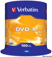 Pyta DVD-R VERBATIM CAKE(100) Matt Silver 4.7GB x16 43549